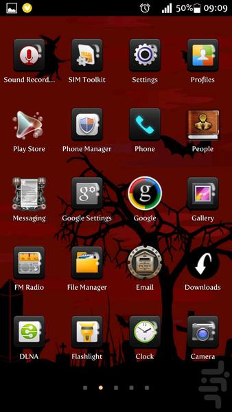 تم گولانچر هالووین - عکس برنامه موبایلی اندروید