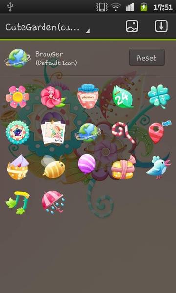 cute garden GOLauncher EX Theme - عکس برنامه موبایلی اندروید