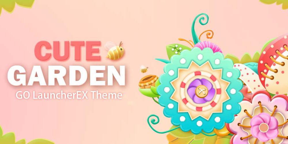 cute garden GOLauncher EX Theme - عکس برنامه موبایلی اندروید