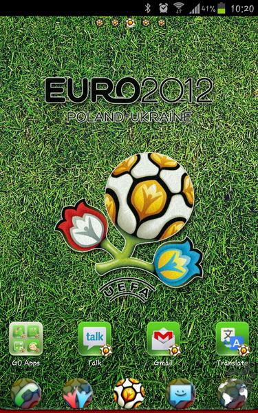 EURO 2012 Go Launcher Theme - Image screenshot of android app