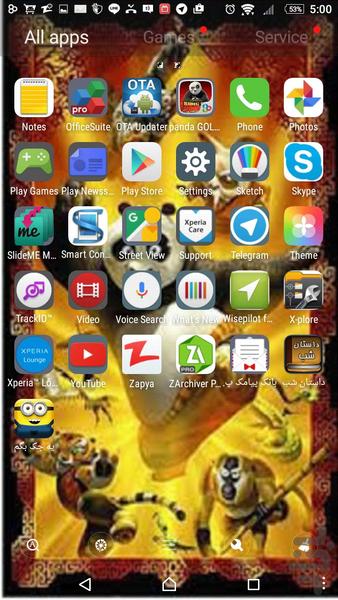 panda GOLauncher EX Theme - Image screenshot of android app