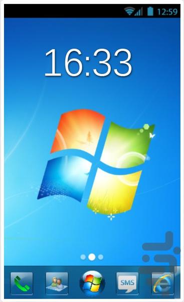 windows GOLauncher EX theme - Image screenshot of android app