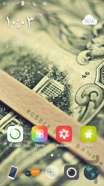 Theme Go Launcher Dollar - Image screenshot of android app