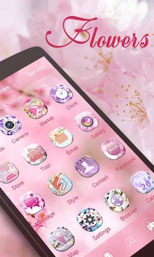 Flowers GO Launcher Theme - Image screenshot of android app