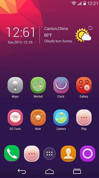 Glorious GOLauncher EX Theme - Image screenshot of android app