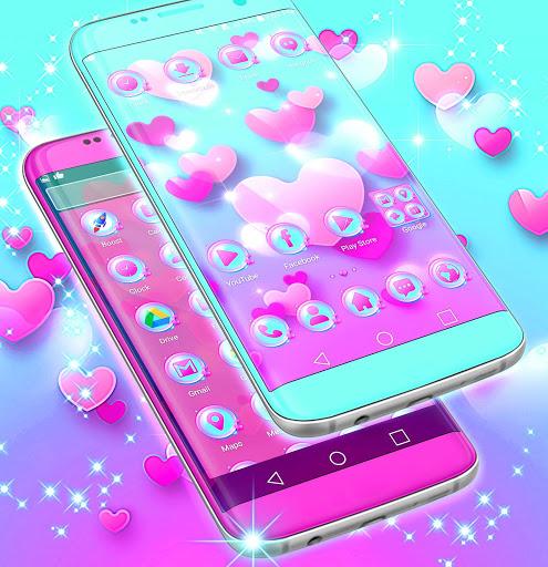 Love Bubble Launcher Theme - Image screenshot of android app