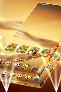 Golden Launcher Theme - Image screenshot of android app