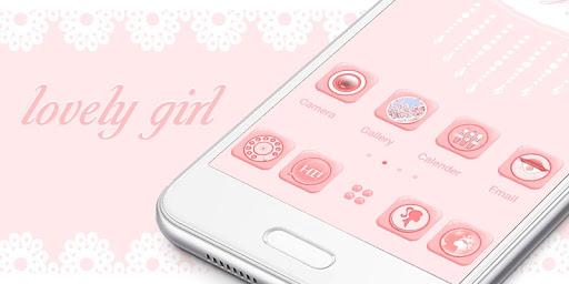 Lovely Girl Go Launcher Theme - عکس برنامه موبایلی اندروید