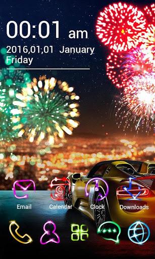 New Year GO Launcher Theme - Image screenshot of android app