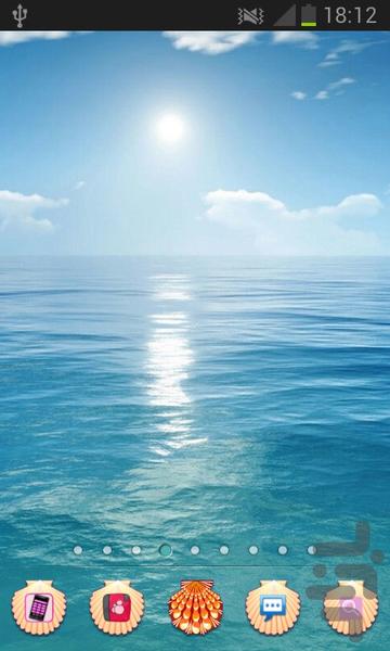 تم دریا برای گو لانچر - عکس برنامه موبایلی اندروید