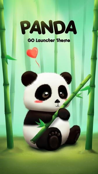 Panda GOLauncher EX Theme - Image screenshot of android app