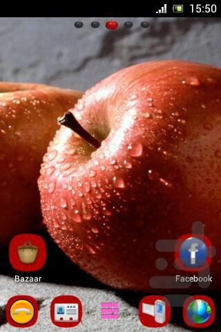 red apple Theme - Image screenshot of android app