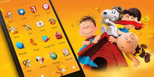 Snoopy GO Launcher Theme - Image screenshot of android app