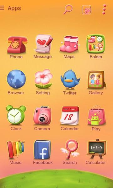 sweetlove GOLauncher EX Theme - عکس برنامه موبایلی اندروید