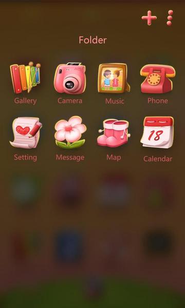 sweetlove GOLauncher EX Theme - Image screenshot of android app