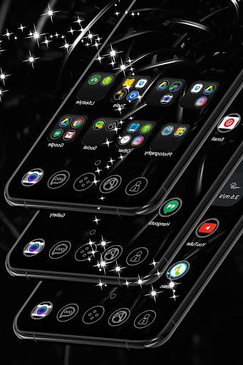 Black ۳D Launcher - عکس برنامه موبایلی اندروید