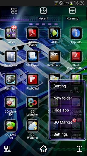 Tech GO Launcher EX Theme - Image screenshot of android app
