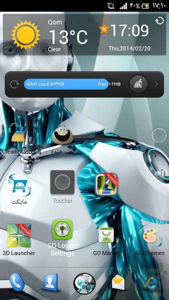 nod32 GOLauncher EX Theme - Image screenshot of android app