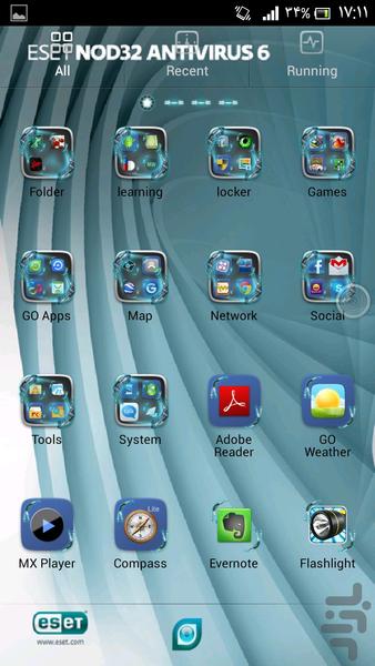 تم نود32 برای گولانچر - عکس برنامه موبایلی اندروید