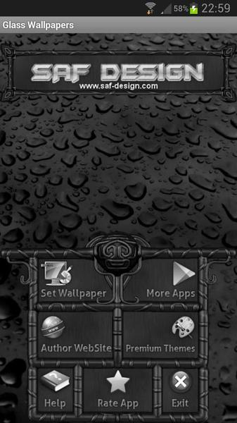 Theme Glass GO Launcher EX - عکس برنامه موبایلی اندروید