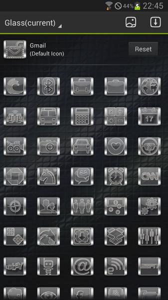 Theme Glass GO Launcher EX - عکس برنامه موبایلی اندروید