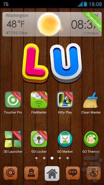 choob GOLauncher EX Theme - Image screenshot of android app