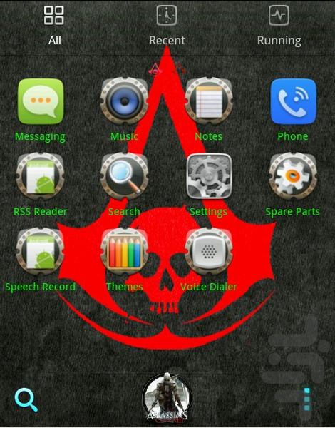 AssassinsCreed GOLauncher EX Theme - Image screenshot of android app