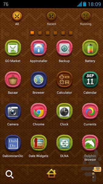 تم گولانچر دکمه - Image screenshot of android app