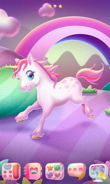 unicorn GOLauncher EX Theme - Image screenshot of android app