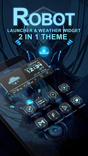 (FREE) Robot 2 In 1 Theme - Image screenshot of android app