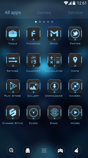 (FREE) Robot 2 In 1 Theme - Image screenshot of android app