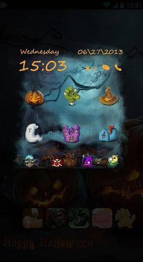 Halloween Toucher Pro Theme - عکس برنامه موبایلی اندروید