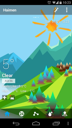 Mount Background GO Weather - عکس برنامه موبایلی اندروید