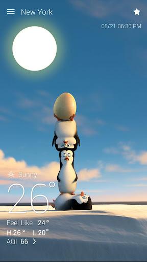 Penguins Of MG Weather Live BG - Image screenshot of android app