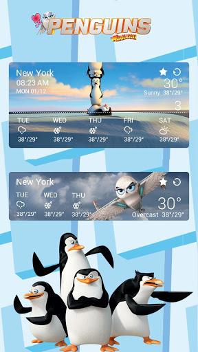 Penguins Of MG Weather Widget - Image screenshot of android app