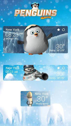 Penguins Of MG Weather Widget - Image screenshot of android app