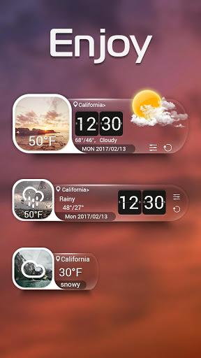 Enjoy GO Weather Widget Theme - عکس برنامه موبایلی اندروید