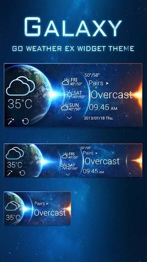Galaxy Theme GO Weather EX - Image screenshot of android app