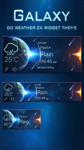 Galaxy Theme GO Weather EX - Image screenshot of android app