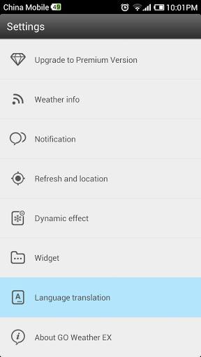 Hungary Language GOWeatherEX - Image screenshot of android app