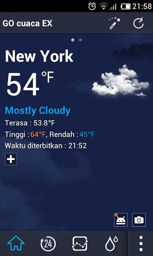 Bahasa Indonesian GO WeatherEX - Image screenshot of android app