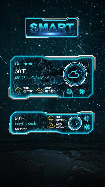 Smart GO Weather Widget Theme - Image screenshot of android app