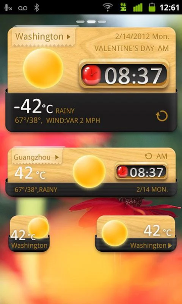 QuietlyElegant GO Widget Theme - Image screenshot of android app