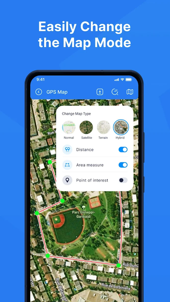 Distance & Land Area Measure - Image screenshot of android app