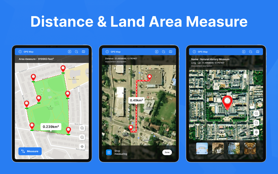 Distance & Land Area Measure - Image screenshot of android app