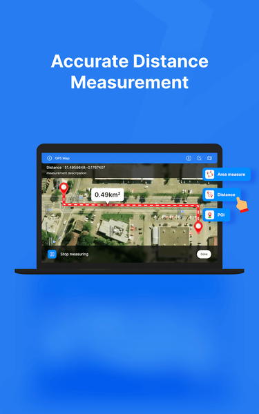 Distance & Land Area Measure - Image screenshot of android app