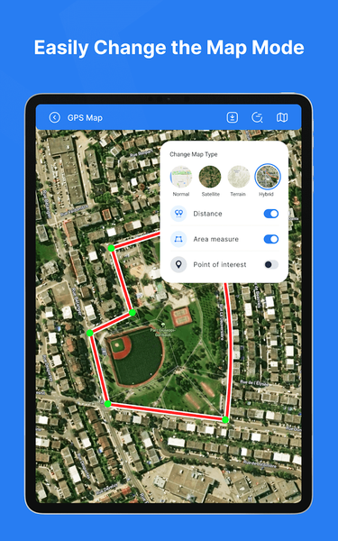 Distance & Land Area Measure - Image screenshot of android app