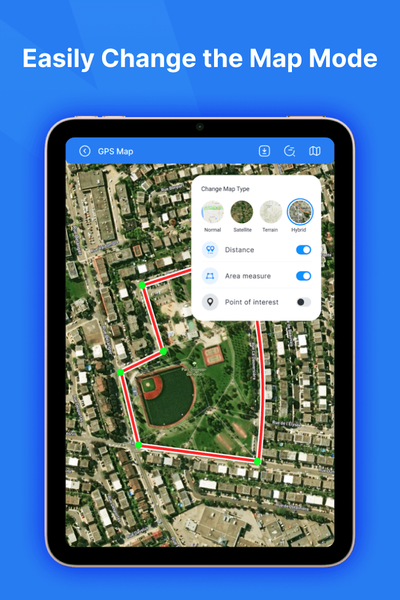 Distance & Land Area Measure - Image screenshot of android app