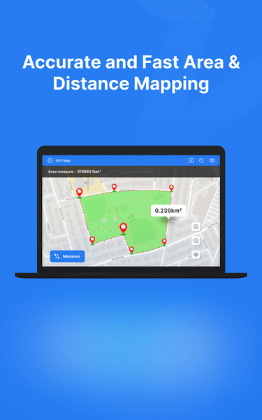 Distance & Land Area Measure - Image screenshot of android app