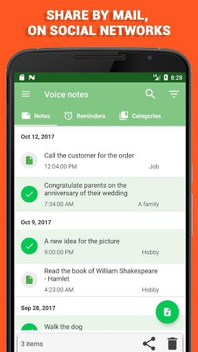 Voice notes - Image screenshot of android app